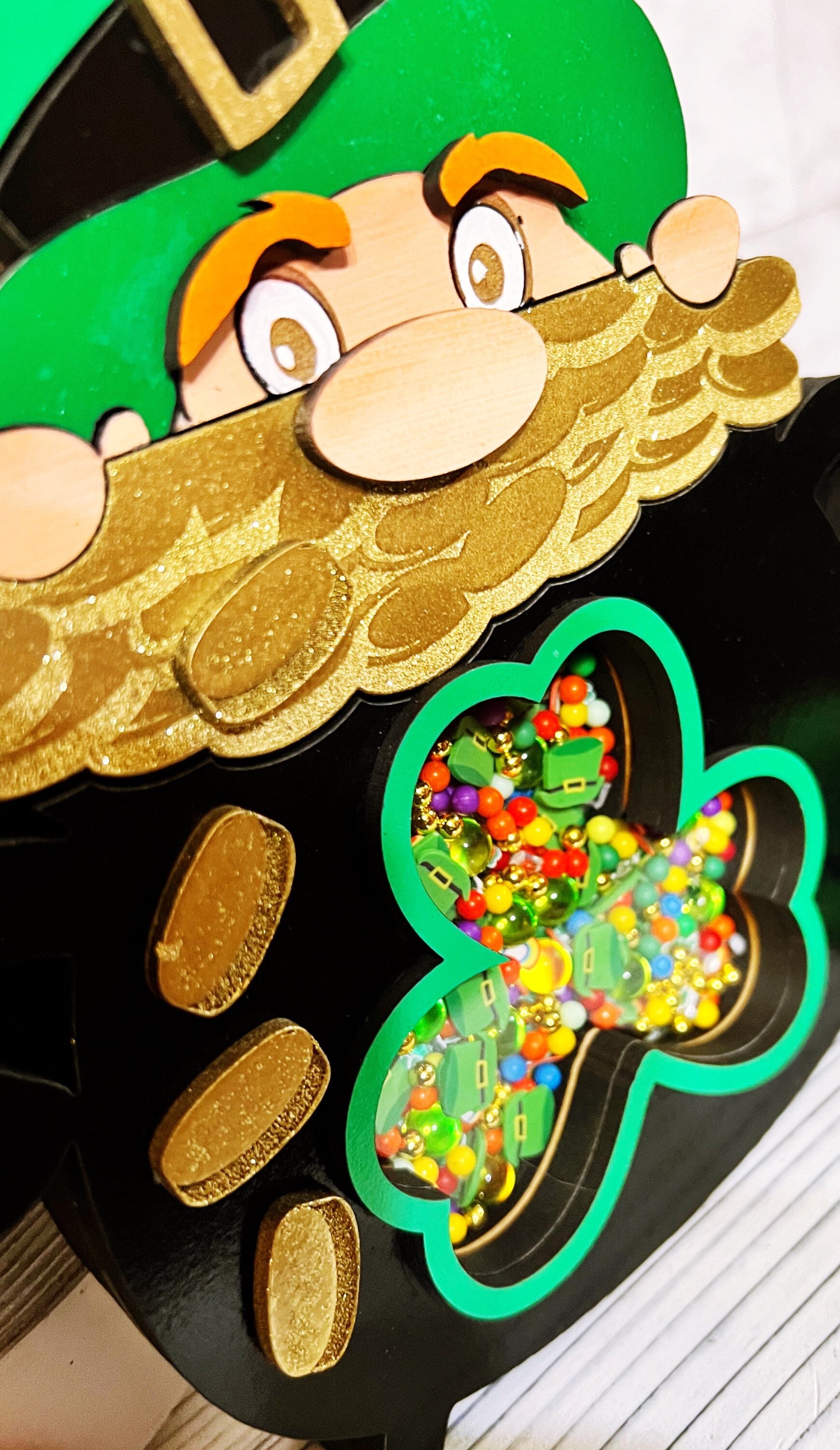 Pot of Gold Shaker Sign Pot of Gold Decoration St. Patricks Etsy