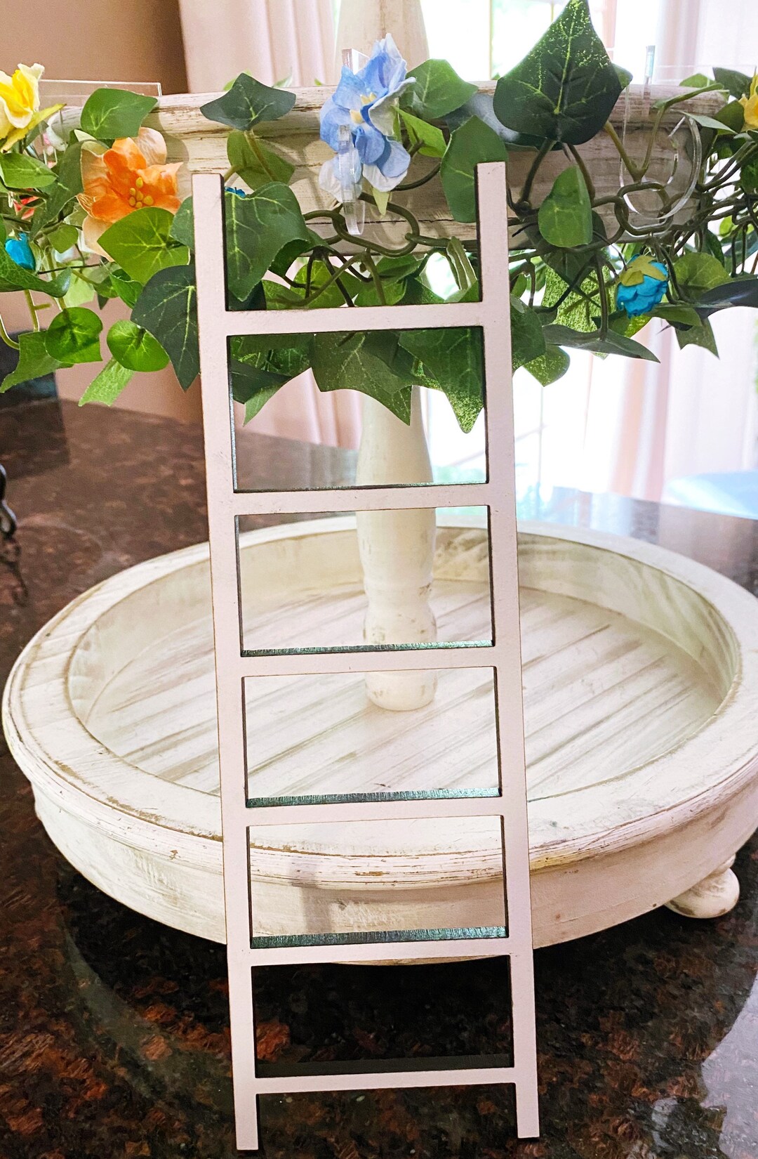 Ladder for Tiered Tray, Tiered Tray Ladder, Tiered Tray Decor, Tiered