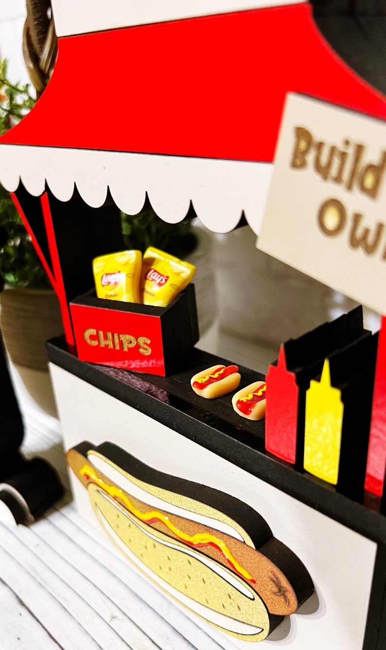 Hot Dog Stand Sign Hot Dog Stand Decor Hot Dog Signs Hot Etsy