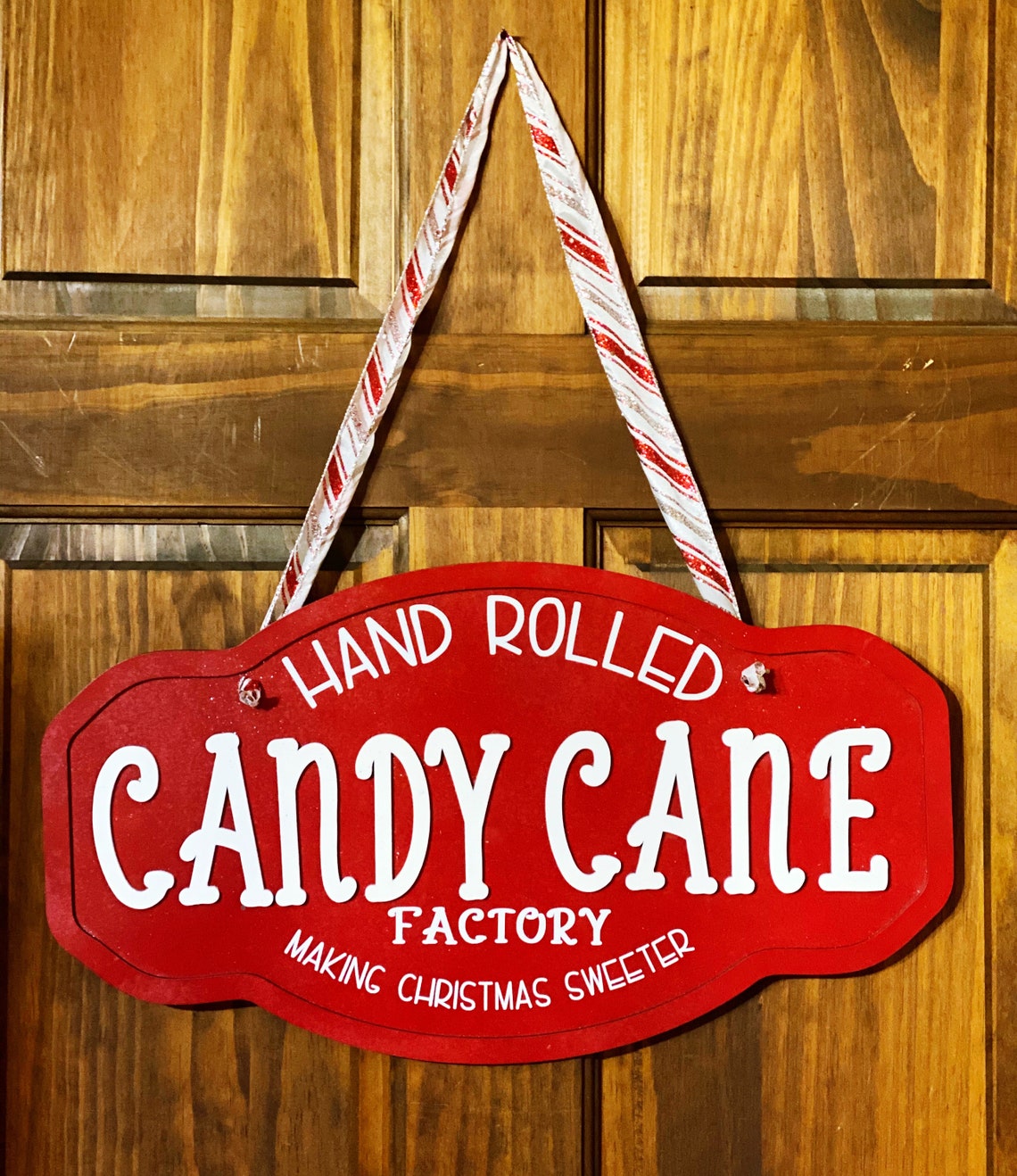 Candy Cane Sign Xmas signs Old fashion candy cane sign Etsy