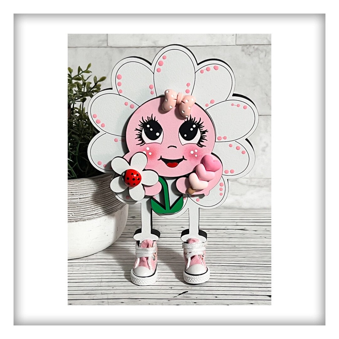 Daisy Character Sign, Daisy Sign, Flower Sign, Flower Decoration