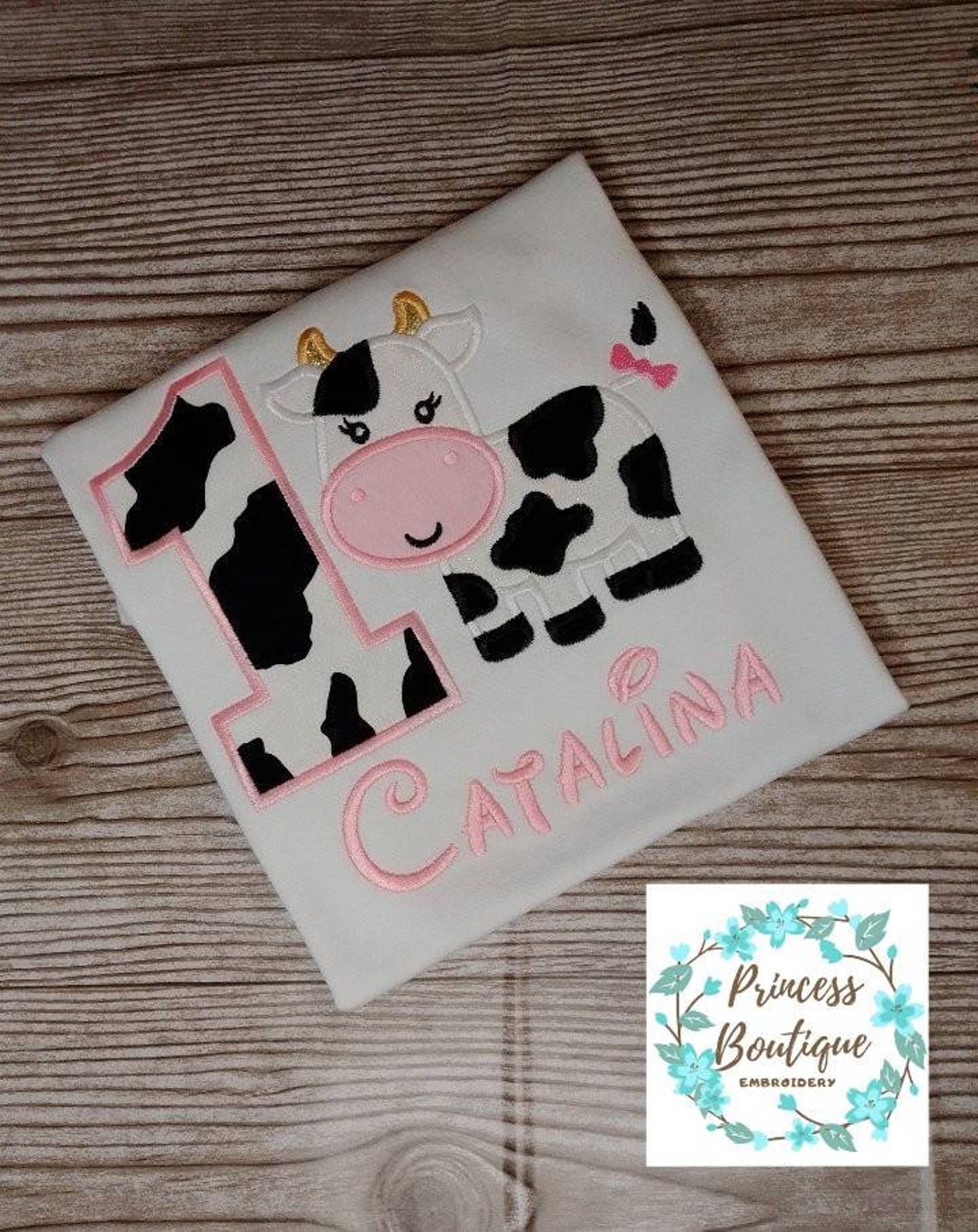 Cow Birthday ShirtCow Girl Birthday Shirt Cow Theme Birthday Etsy