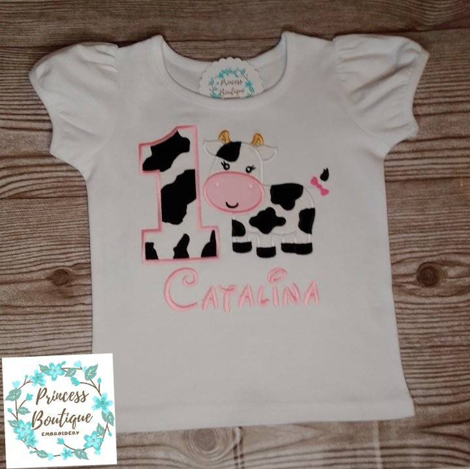 Cow Birthday ShirtCow Girl Birthday Shirt Cow Theme Birthday Etsy