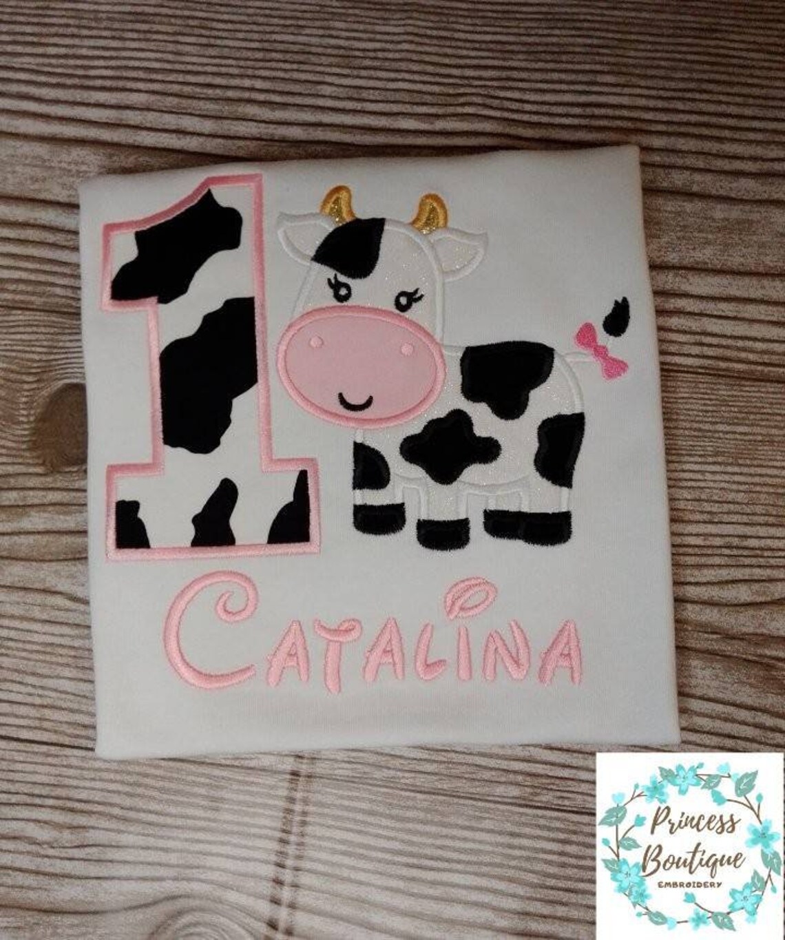 Cow Birthday ShirtCow Girl Birthday Shirt Cow Theme Birthday Etsy