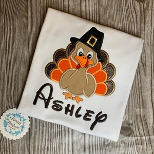 Meisjesshirt Thanksgiving, babyshirt kalkoen babymeisje, shirt Thanksgiving, Thanksgiving-themafeest, babyshirt kalkoen
