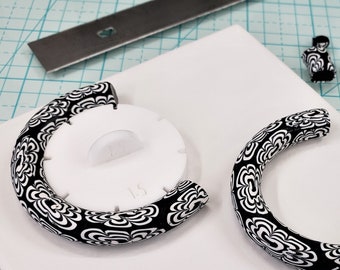 Polymer Clay Hoop Earrings Guide Set (5 Sizes)