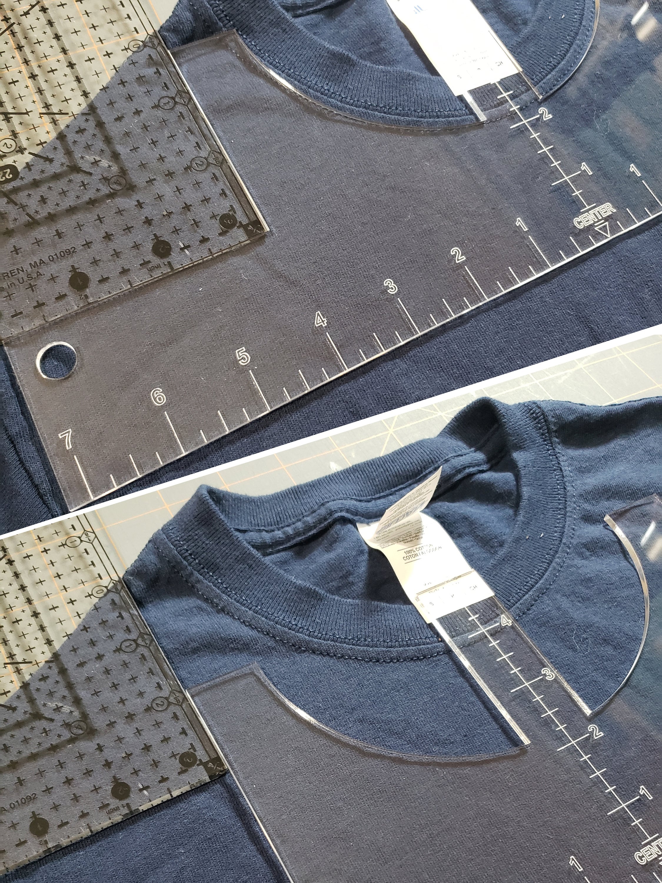 T-Shirt Alignment Guide Tee Shirt Ruler Heat Transfer HTV | Etsy