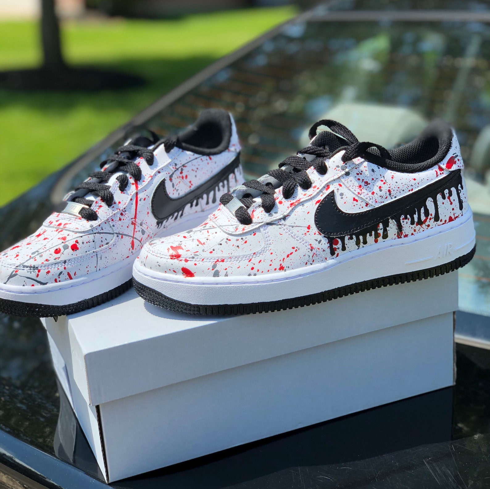 Custom Splatter Paint Drip Air Force 1 | Etsy