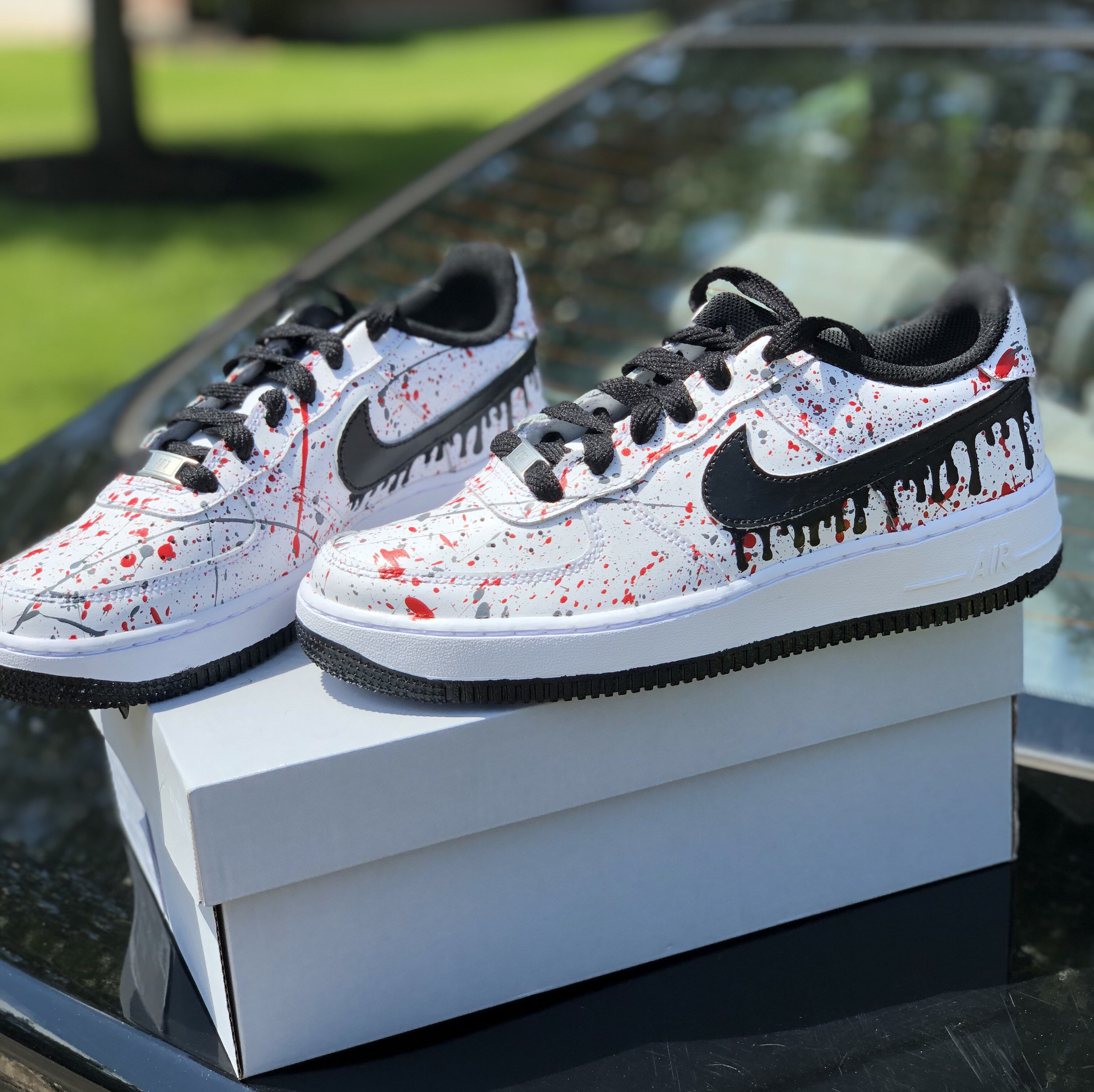 Custom Splatter Paint Drip Air Force 1 Etsy