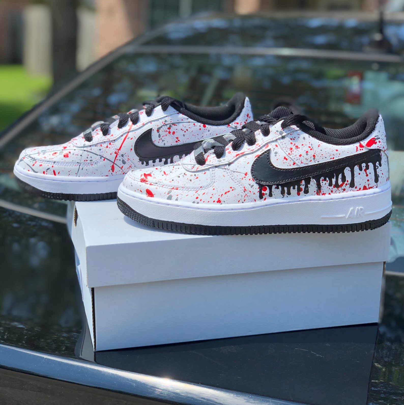 splatter paint air force 1