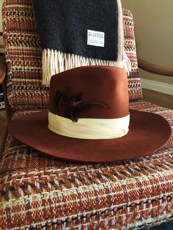 VINTAGE BAILEY NEW WEST HAT “Miss Texas USA 1982” Garfield Size 6 3/4 EUC VINTAGE BAILEY NEW WEST HAT “Miss Texas USA 1982” Garfield  main image 4