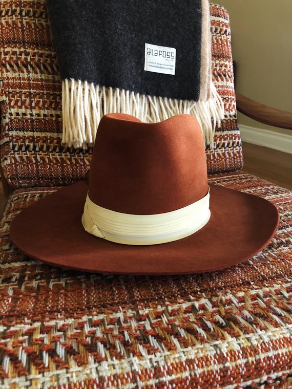 VINTAGE BAILEY NEW WEST HAT “Miss Texas USA 1982” Garfield Size 6 3/4 EUC VINTAGE BAILEY NEW WEST HAT “Miss Texas USA 1982” Garfield  main image 2