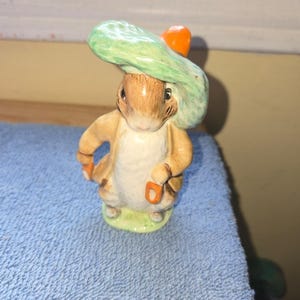 Beatrix Potter Royal Albert Fierce Bunny and Benjamin BunnyWarne Co England 1989
