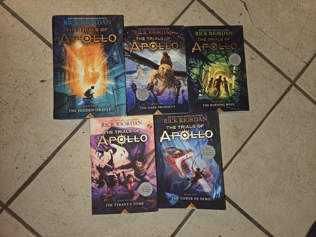 The Trials of Apollo 5 Book Set Rick Riordan Paperback 1 2 3 4 5 A++ - Etsy