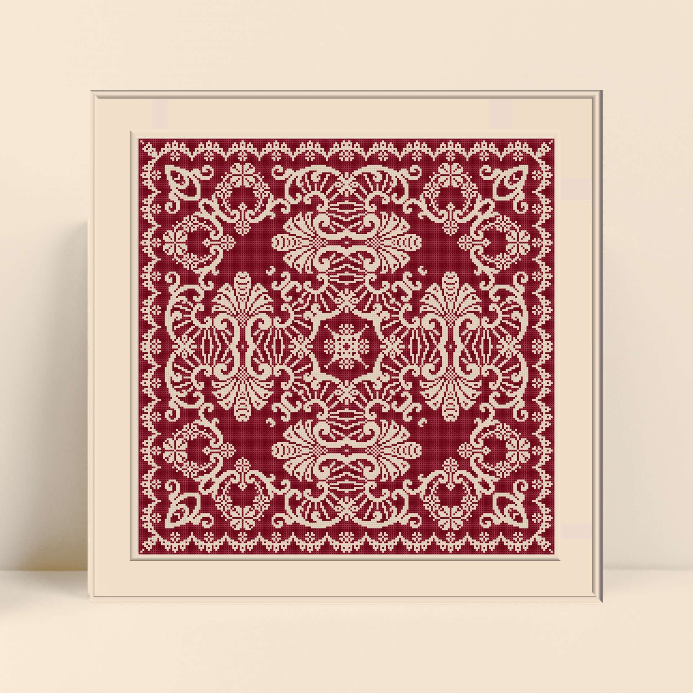 Monochrome Embroidery Chart PDF Cross Stitch Pattern Tapestry - Etsy