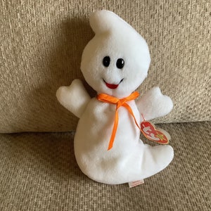 Vintage, Rare Ty Beanie Baby, From Collection, “SPOOKY”, the Friendly Ghost.  1995*