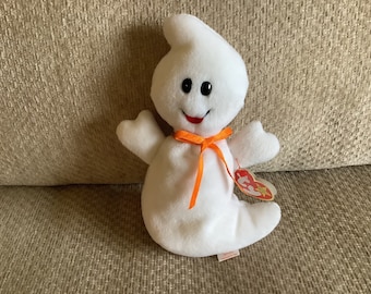 Vintage, Rare Ty Beanie Baby, From Collection, “SPOOKY”, the Friendly Ghost.  1995*