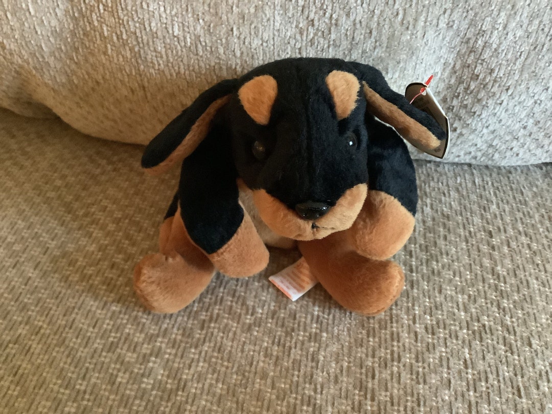 Vintage Rare, Ty Beanie Baby, DOBY, Doberman, From Collection, 1996 Etsy