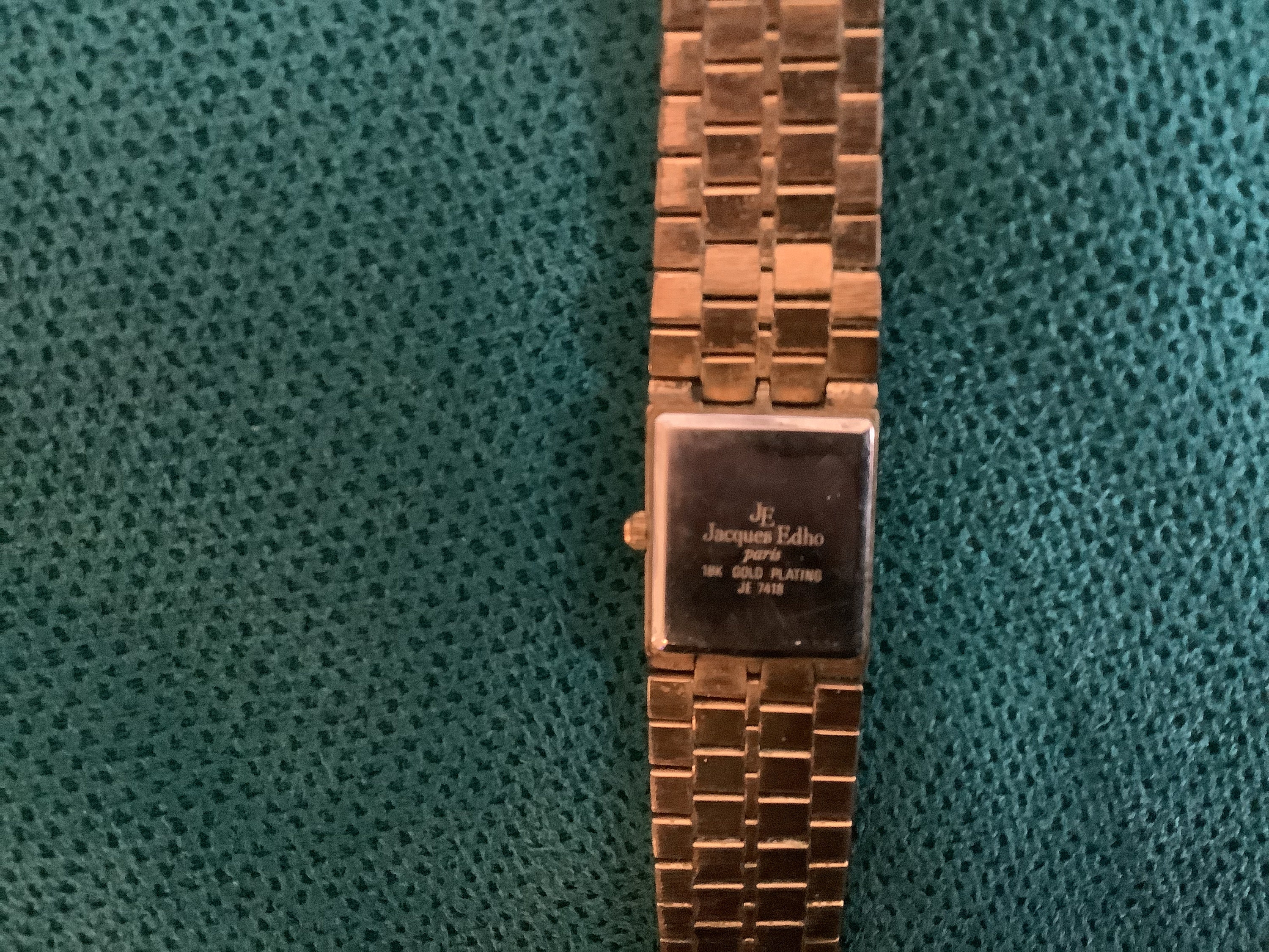 Vintage JE Jacques Edho Paris Diamond Collection 18k Plate Womans Wrist Watch 6.75 Etsy Canada
