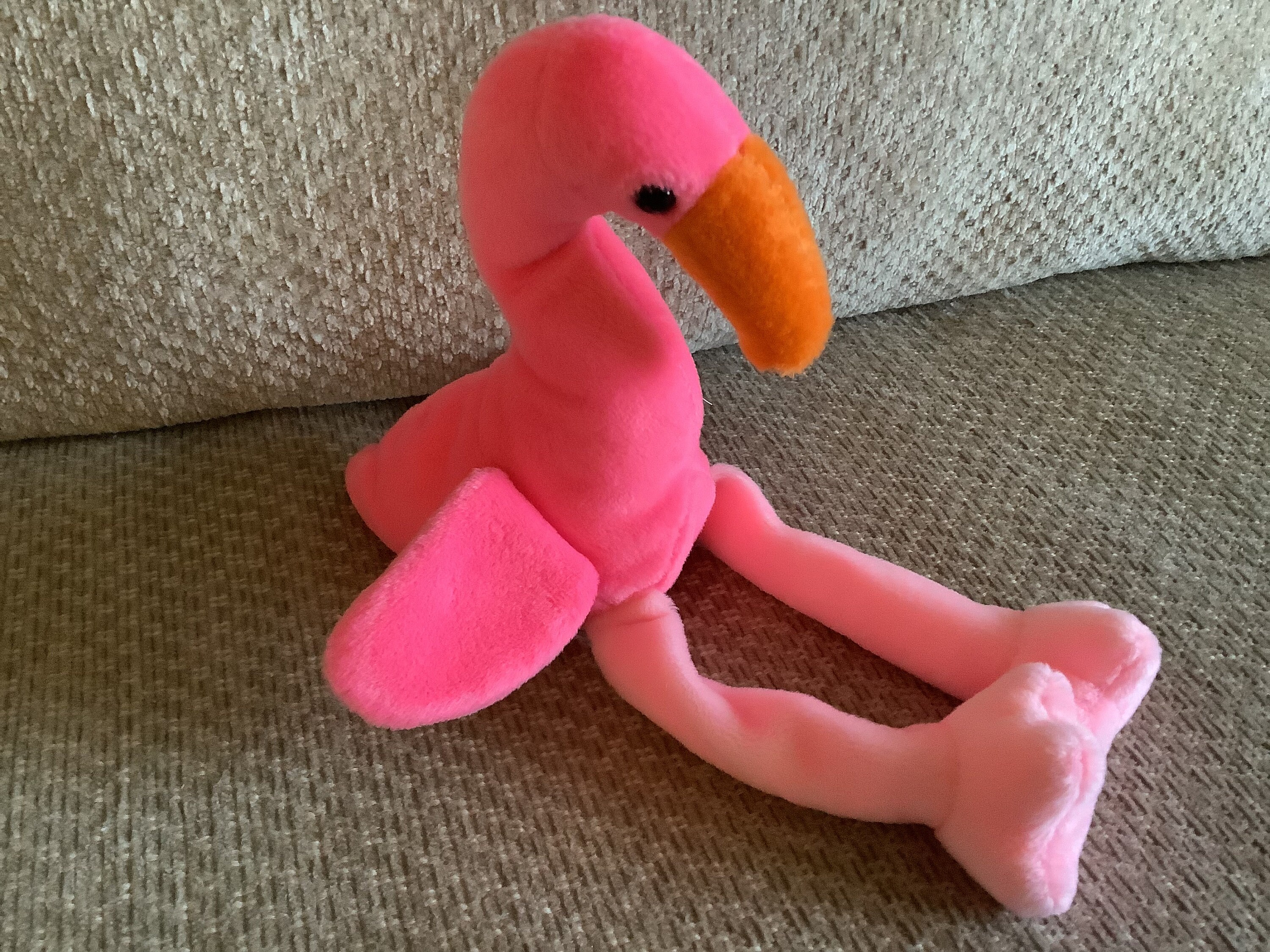 Vintage Rare Ty Beanie Baby Pinky The Flamingo From Etsy