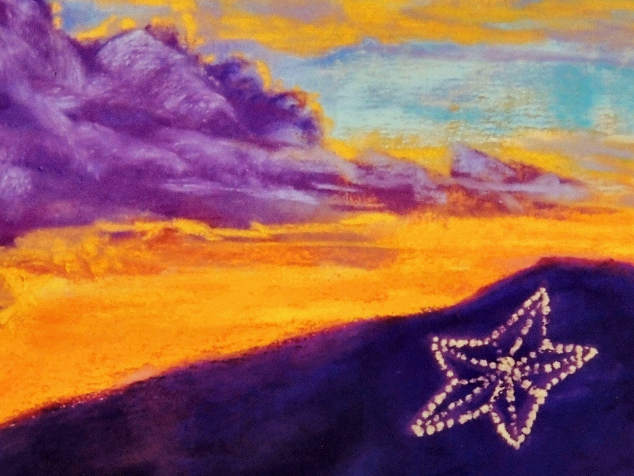 El Paso Art Star Art Print Mountain Wall Art Southwestern Etsy