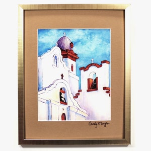 El Paso Art, Missions Art, Texas and Spanish Missions, Architecture Art, Western Art Print, Texas Artwork & Gift, Religious Art