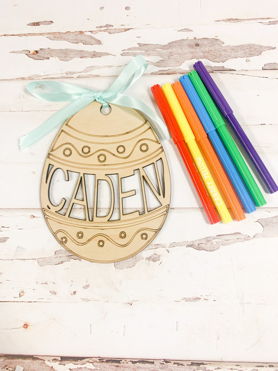 Personalized Easter Egg Paint Kit Custom Easter Marker Craft Etsy