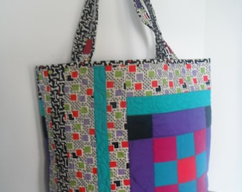 Quilted cotton shopping bags