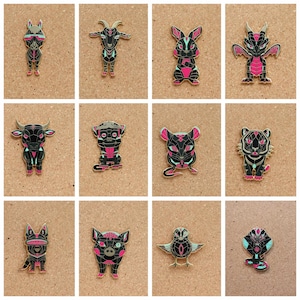Chinese Zodiac: Cyberpunk Version - Hard Enamel Pin