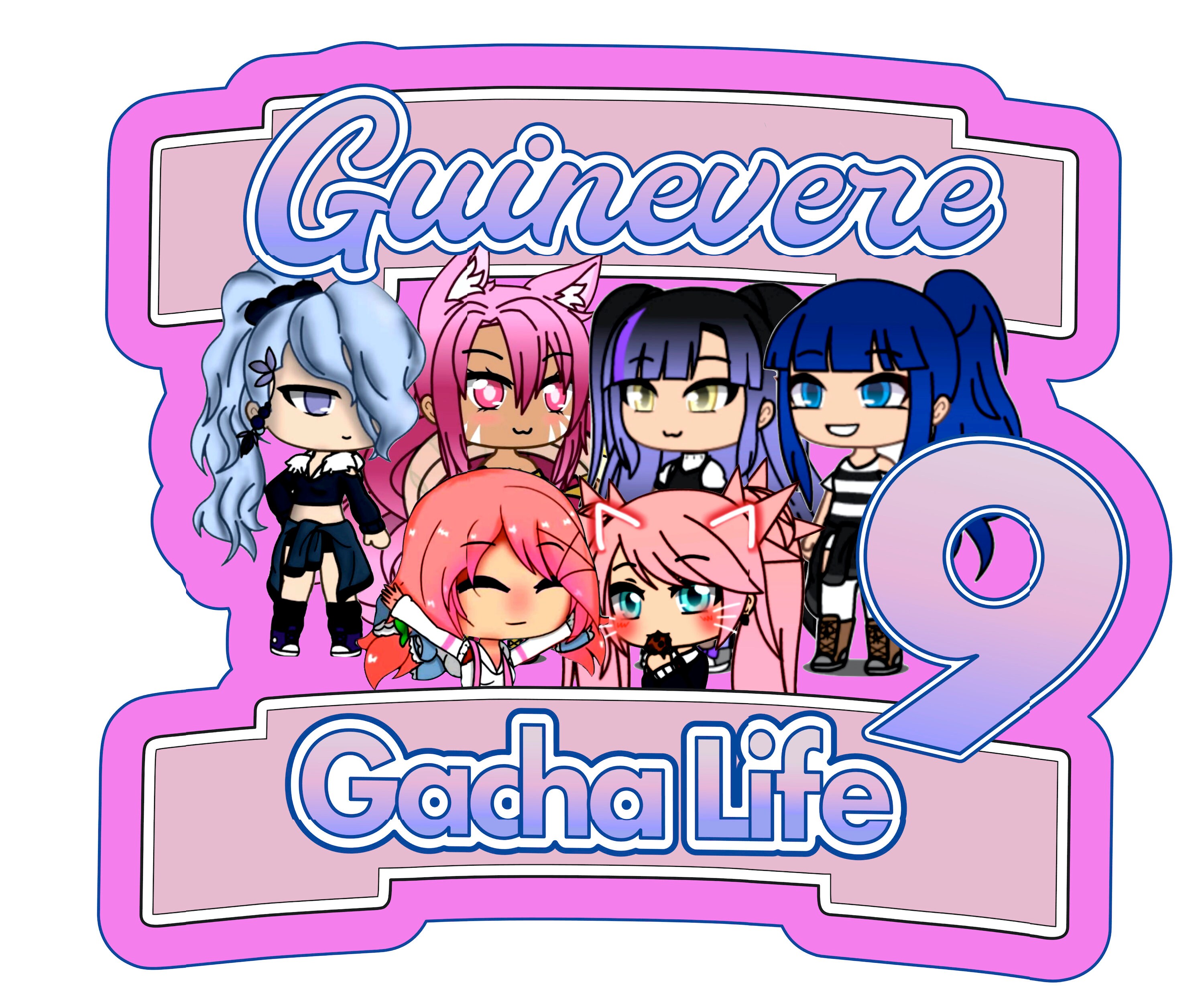 Gacha Life Cake Topper