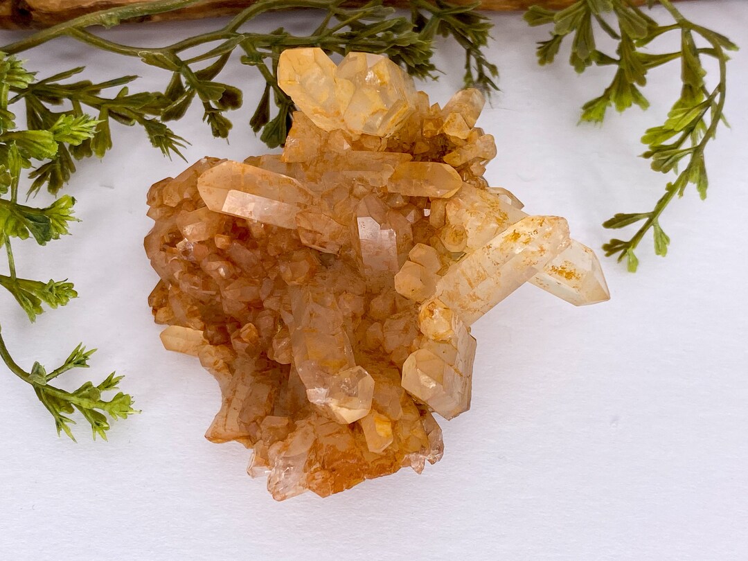 Tangerine Quartz / Quartz / Sacral Chakra / Orange Crystal Etsy