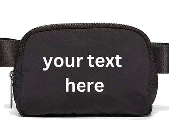 Personalized belt bag