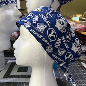 BYU Cougars Scrub Cap Brigham Young Unisex Adjustable Surgical Hat