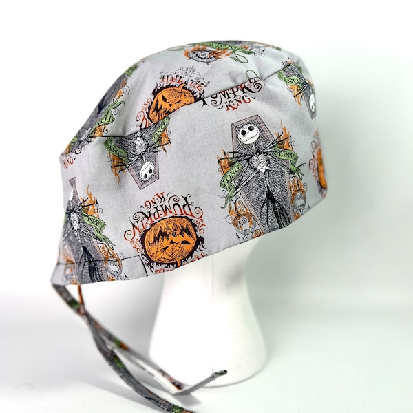 Jack Scrub Cap Halloween cauchemar docteur infirmière chapeau chirurgie chef médical mécanicien vétérinaire technologie chirurgicale chimio skully dentiste unisexe