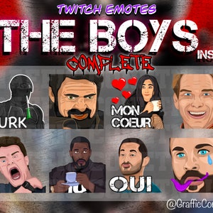 Complete - The Boys (Inspired) - Twitch Emotes