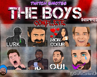Complete - The Boys (Inspired) - Twitch Emotes