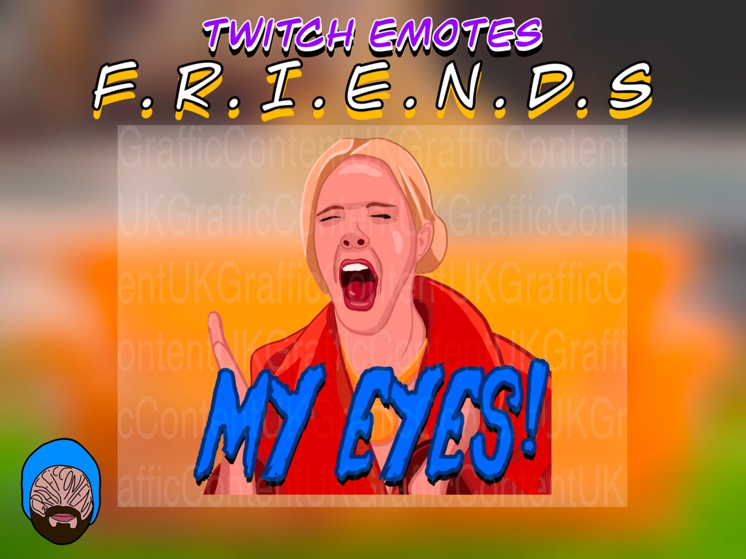 Phoebe My Eyes Friends inspired Twitch Emote Etsy