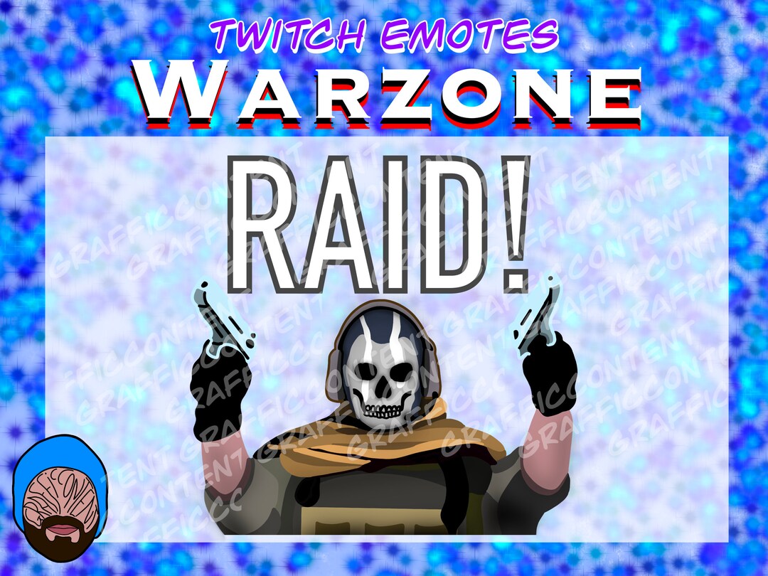Ghost Raider Warzone inspired Twitch Emote Etsy
