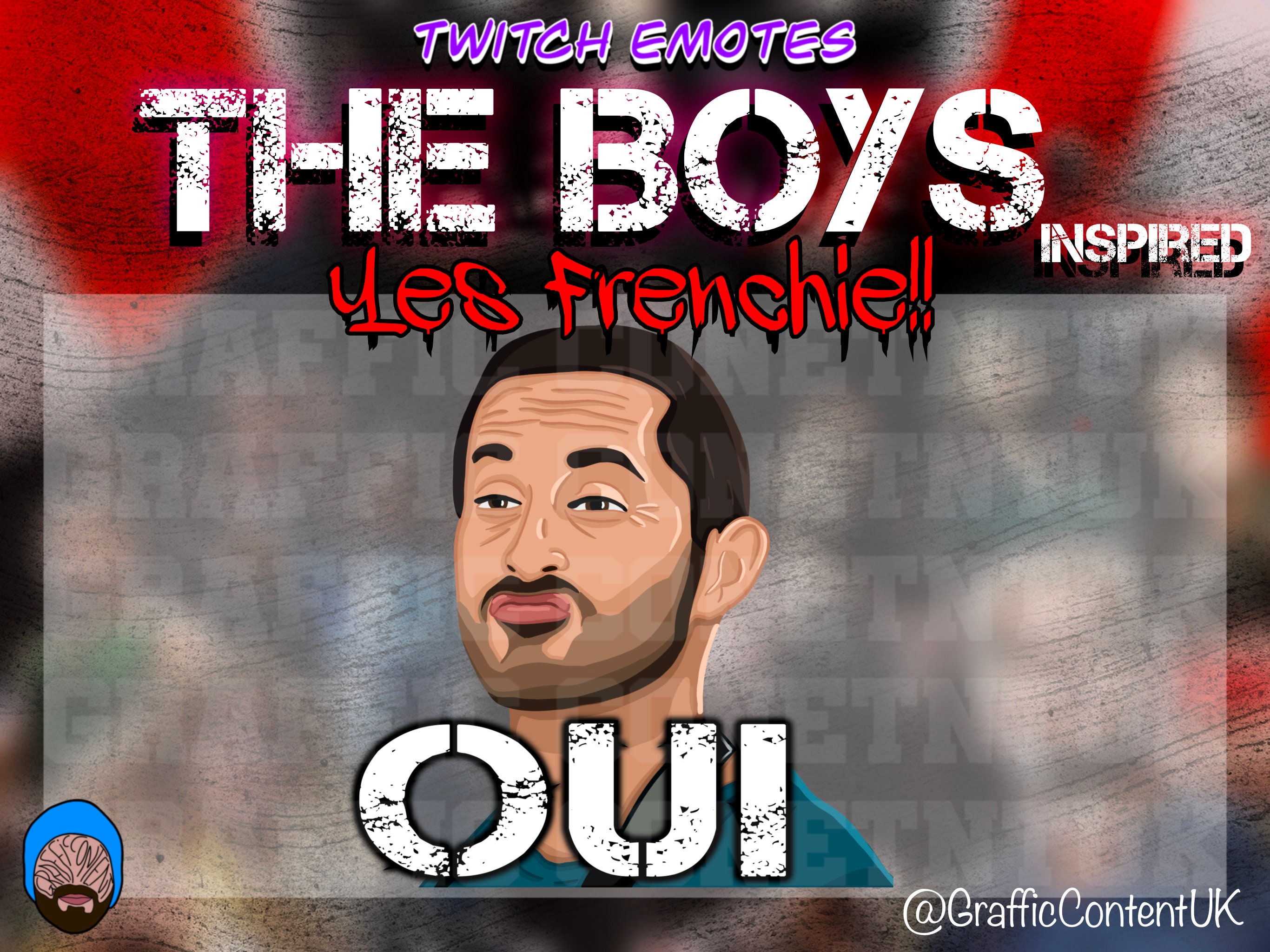 Oui Frenchie - The Boys (Inspired) - Twitch Emote