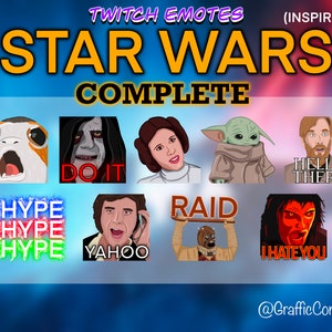 Complete - Star Wars (Inspired) - Twitch Emotes
