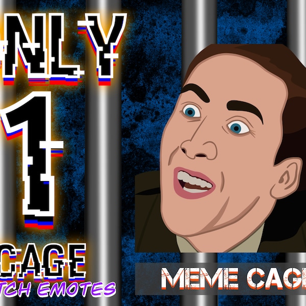 Meme Cage - Nicolas Cage (Inspired) - Twitch Emote