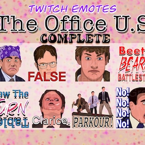 Complete The Office (Inspired) Package - Twitch Emotes