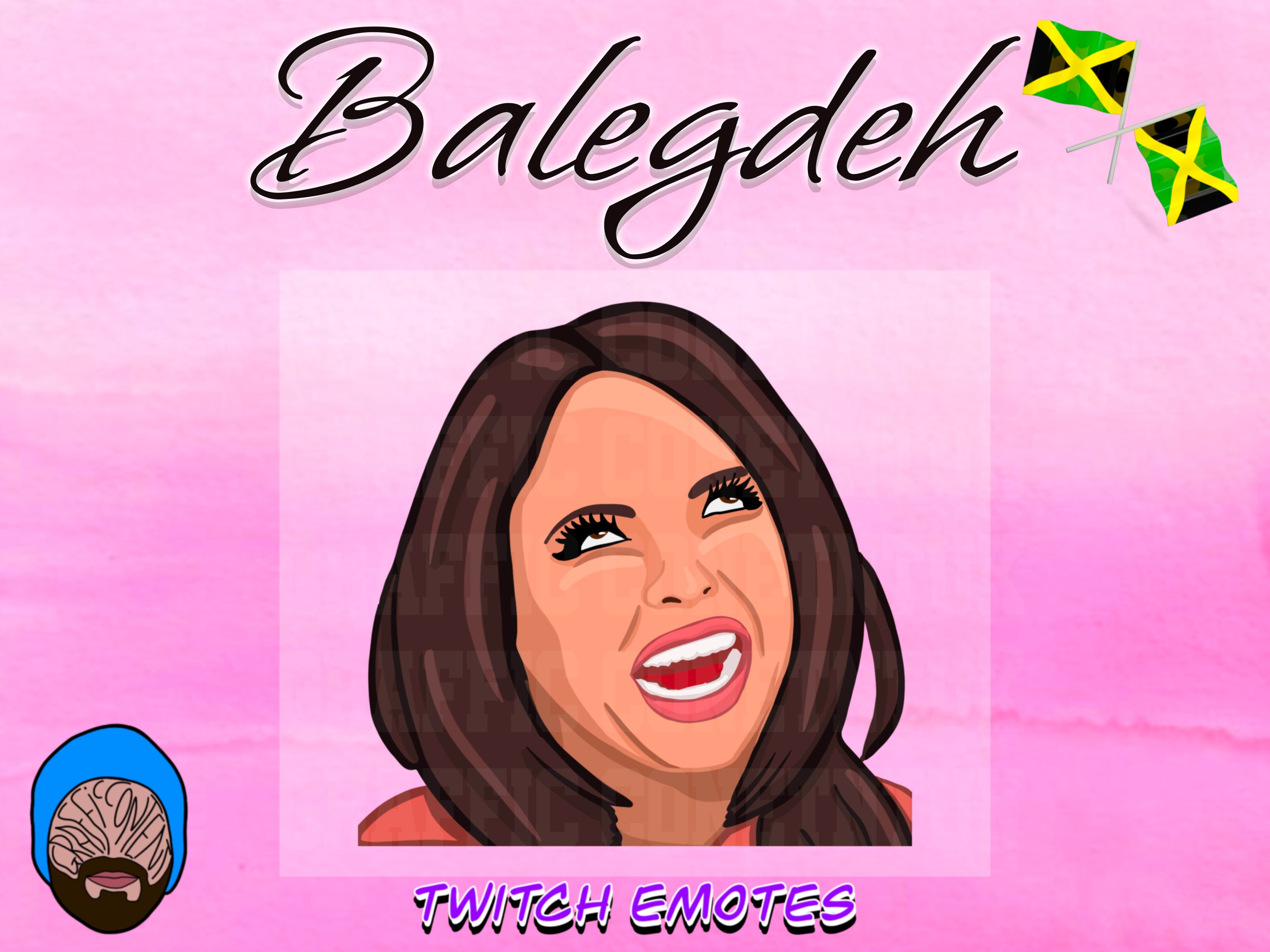 Jesy Nelson Balegdeh jamaican Accent Twitch Emote Etsy