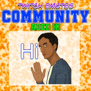 Abed Hi - Community (Inspired) - Twitch Emote