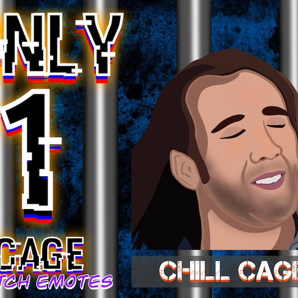 Chill Cage - Nicolas Cage (Inspired) - Twitch Emote