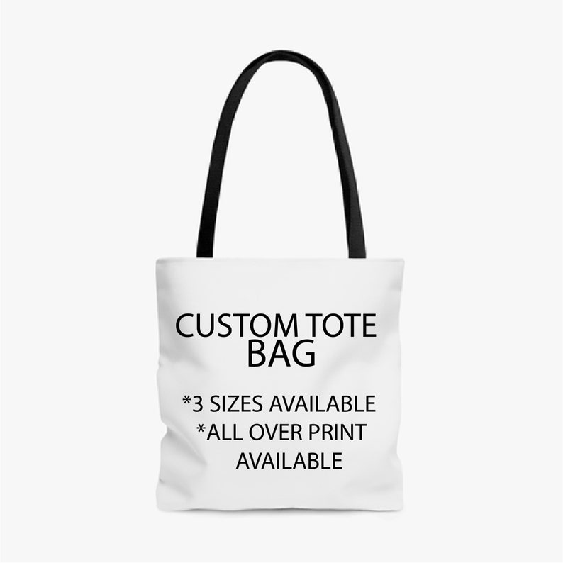 CUSTOM TOTE BAG Custom Font Custom Color Small/Medium/Large | Etsy
