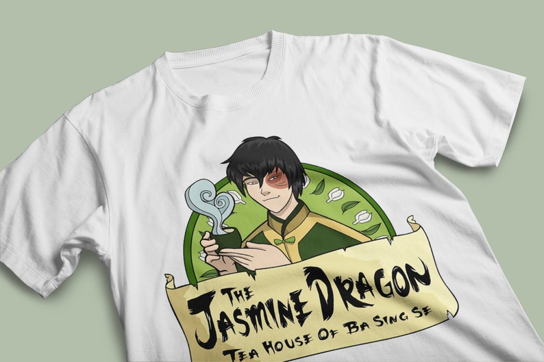 Zuko Jasmine Dragon Tea House Tshirt Avatar the Last Etsy