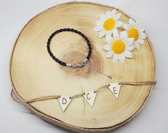 Sterling Silver Horsehair Braid Bracelet: Keepsake Jewelry, Personalized Charm Option