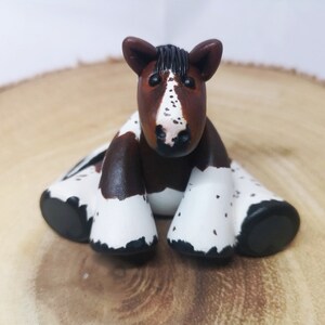 Personalised Horse Models. Horse Cake Topper. Handmade and hand-painted Polymer Clay Horse Gift. image 3
