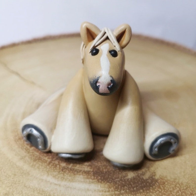 Personalised Horse Models. Horse Cake Topper. Handmade and hand-painted Polymer Clay Horse Gift. image 5